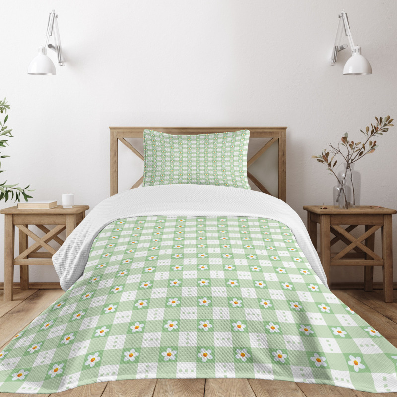 Daisy Flower Petals Bedspread Set