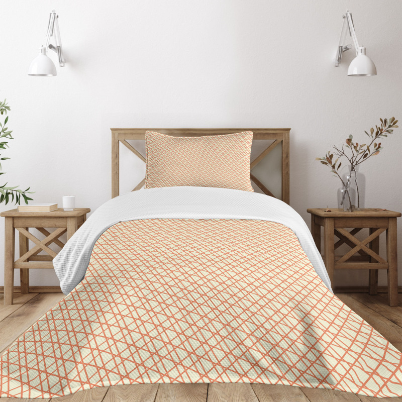 Stripes Line Art Bedspread Set