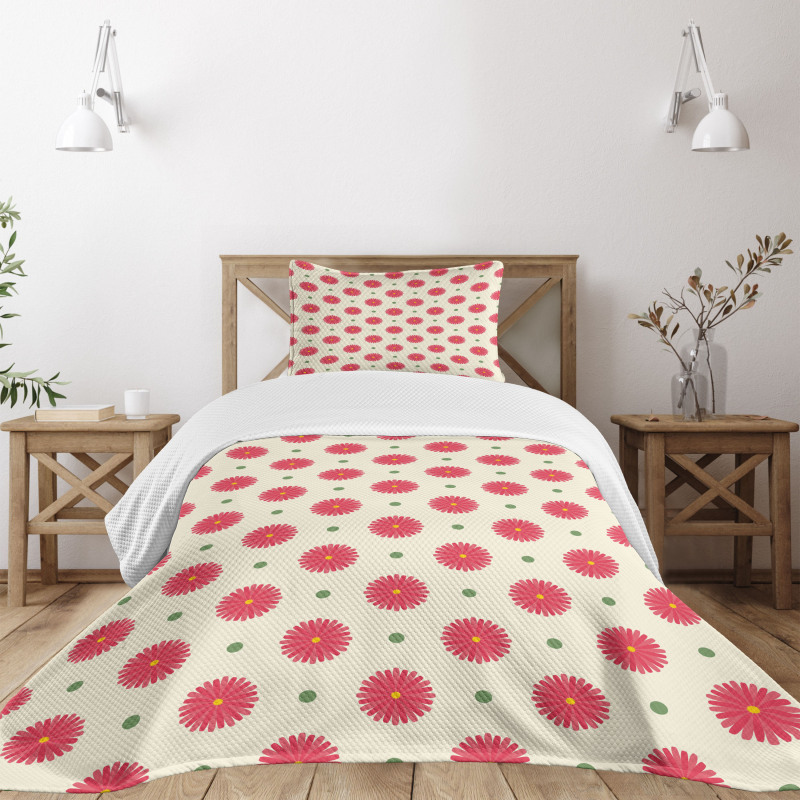 Spring Geometric Mix Bedspread Set