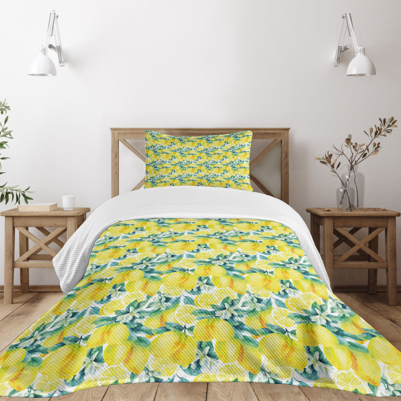 Watercolor Murky Hazy Bedspread Set