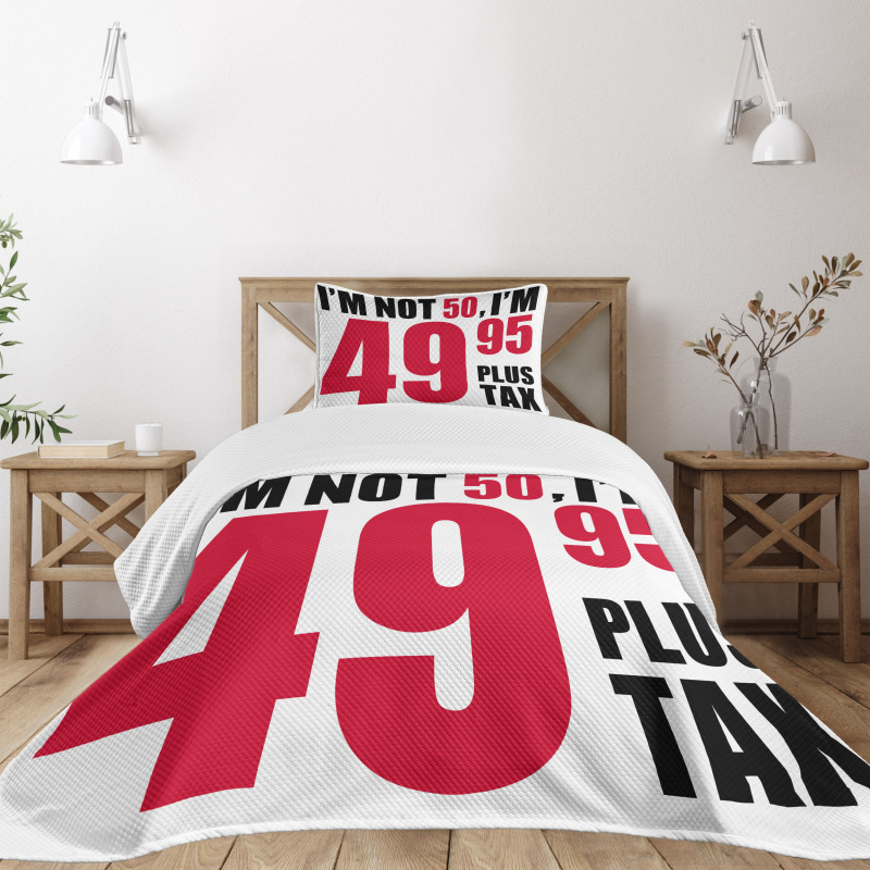 Hilarious Phrase Bedspread Set