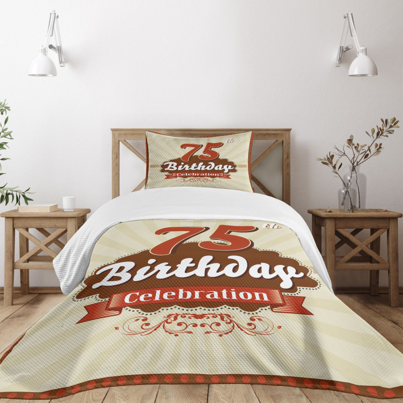 Birthday Age Number Bedspread Set