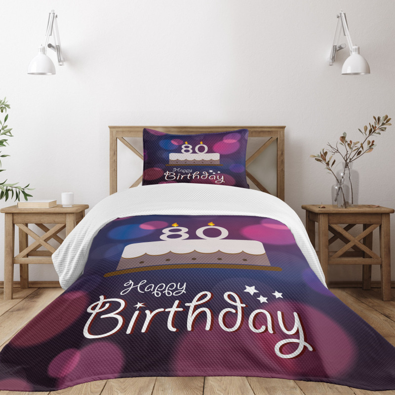 Abstract Cake Bedspread Set