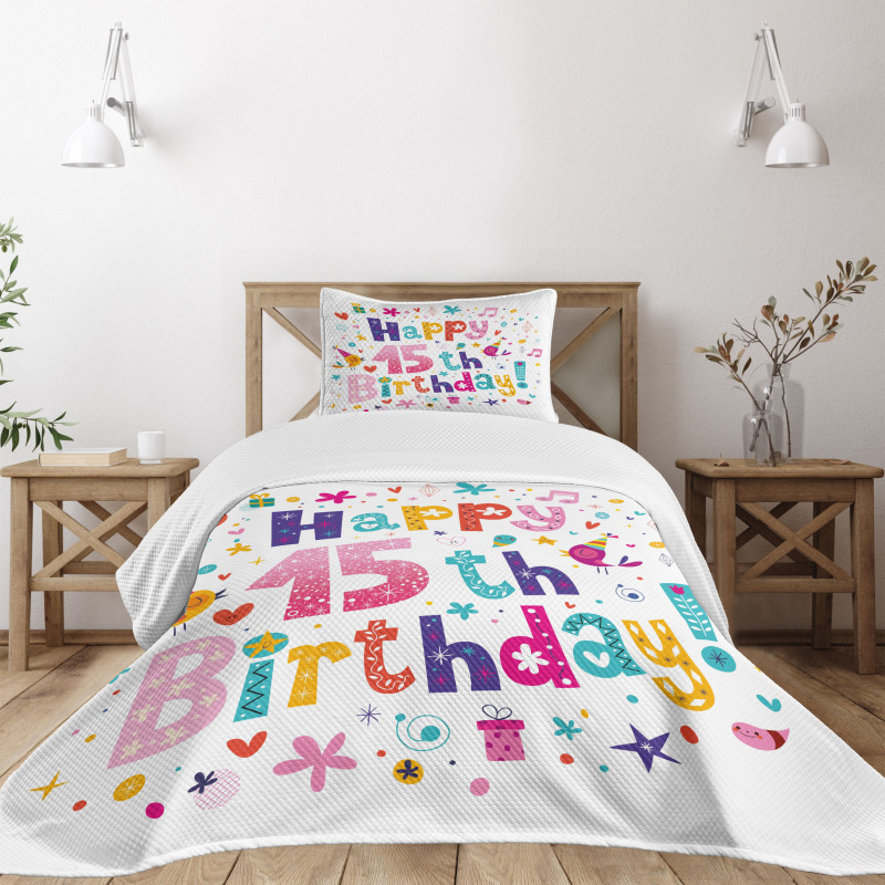 Teenage Girl Birthday Bedspread Set