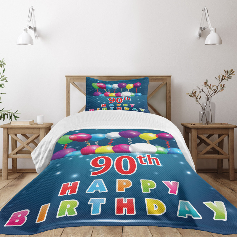 Joyous Balloons Bedspread Set