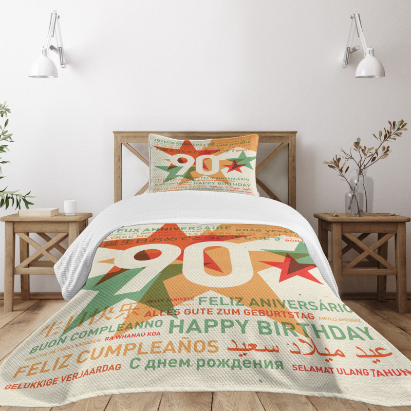 Old Age Celebrations Bedspread Set