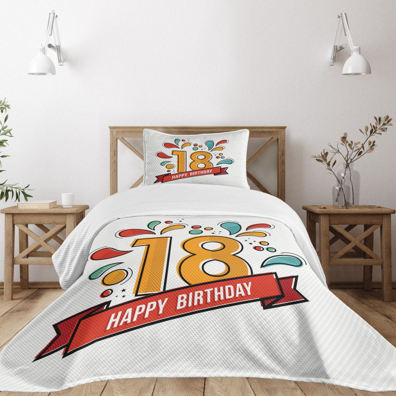 Eighteenth Birthday Bedspread Set