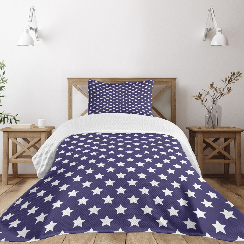 Flag with Stars Bedspread Set