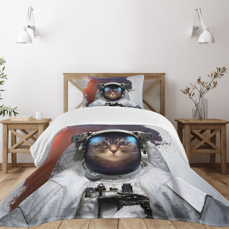 Grunge Cosmonaut Suit Bedspread Set