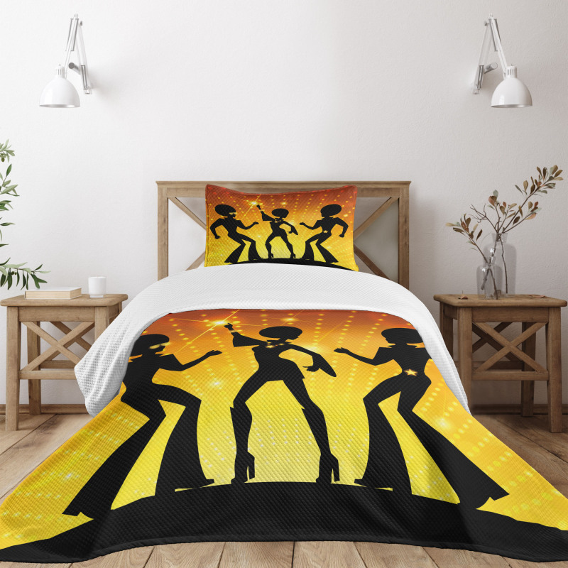 Dancing Afro People Bedspread Set