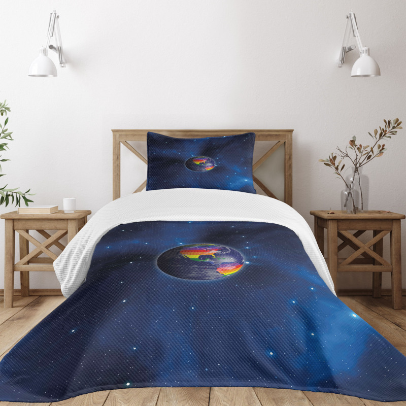 Earth LGBT Colors Bedspread Set