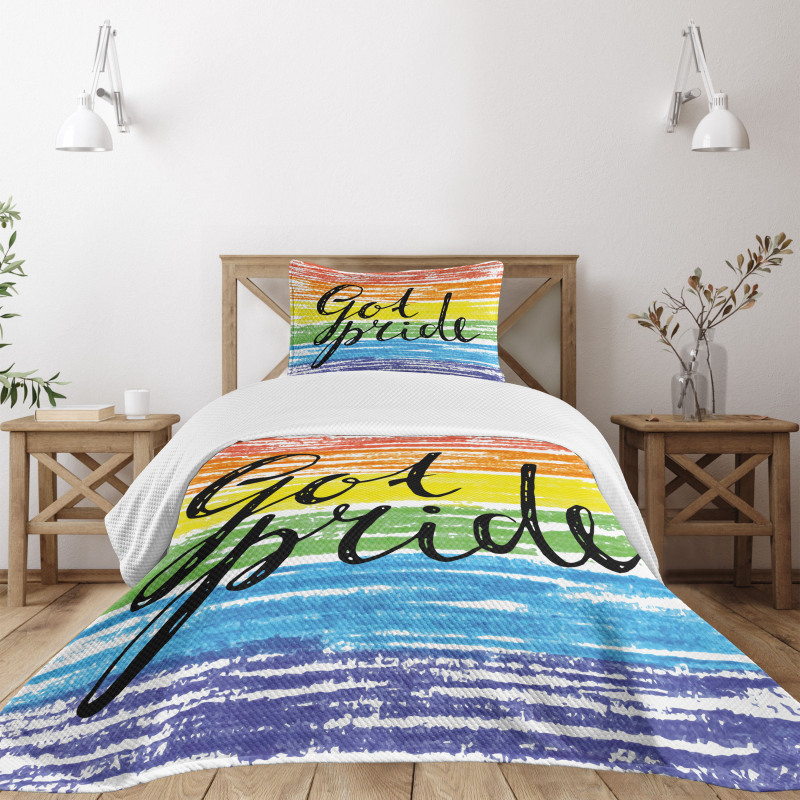 Got Pride Sketchy Art Bedspread Set