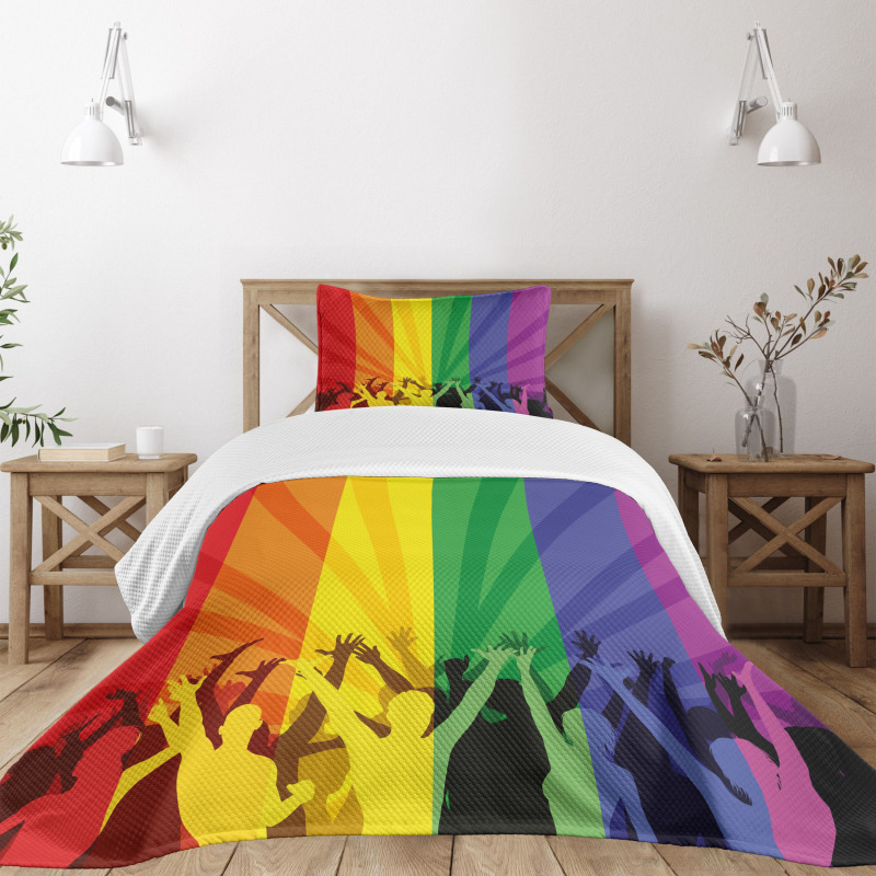 People Celebrating Event Bedspread Set