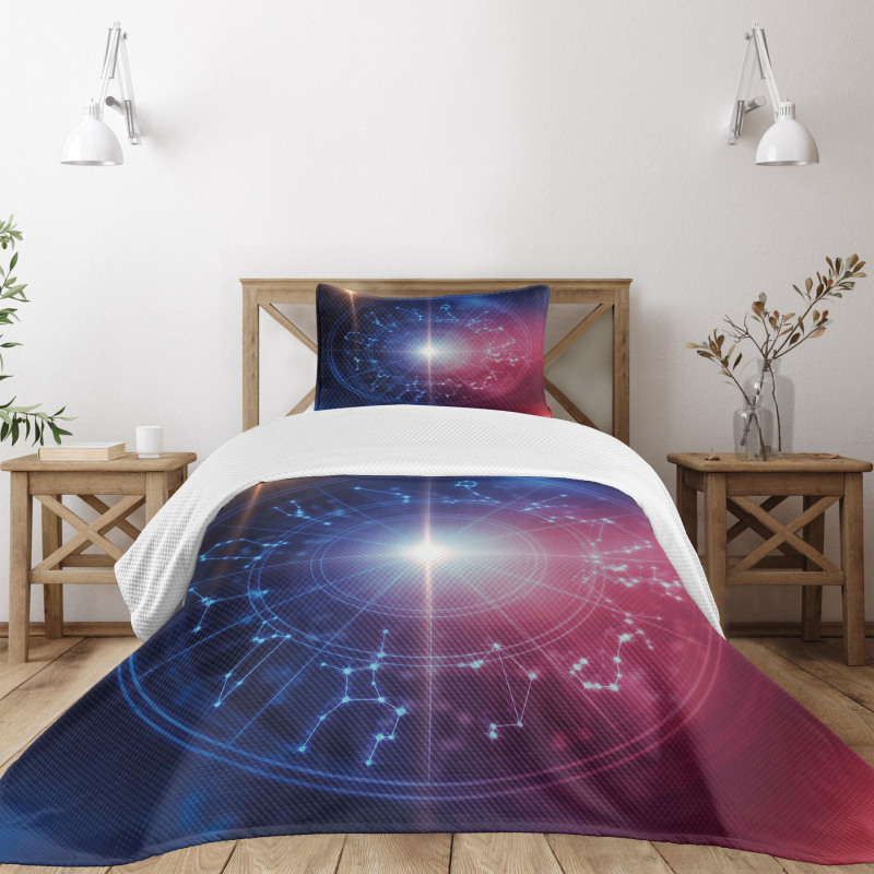 Connected Dots Signs Bedspread Set