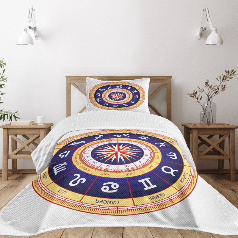 Zodiac Cancer Virgo Bedspread Set