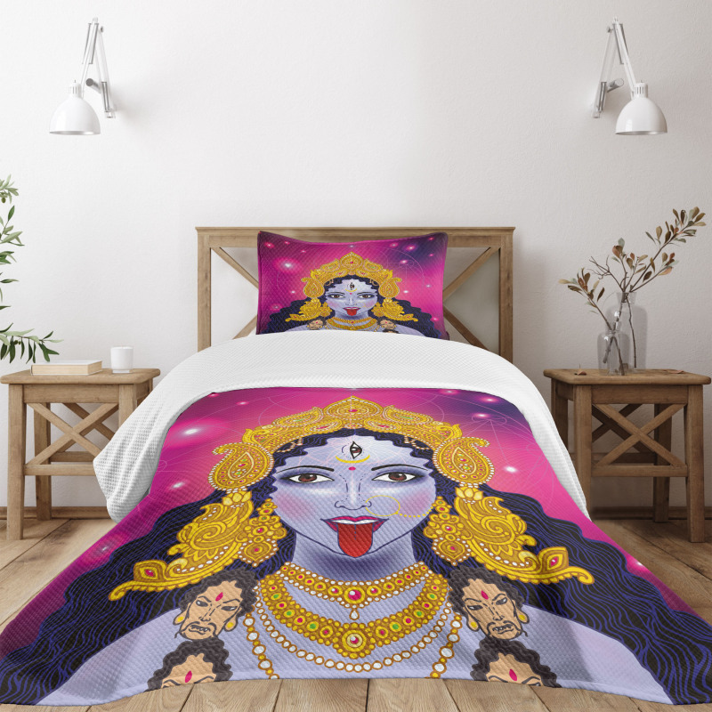 Ethnic Sacred Design Figure Bedspread Set