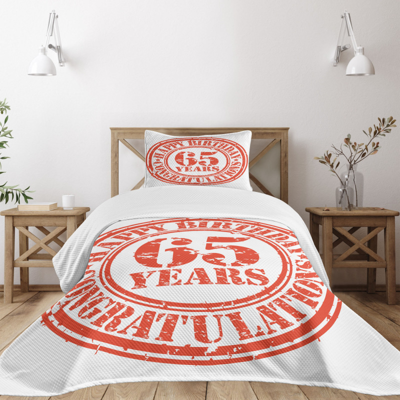 65 Years Bedspread Set