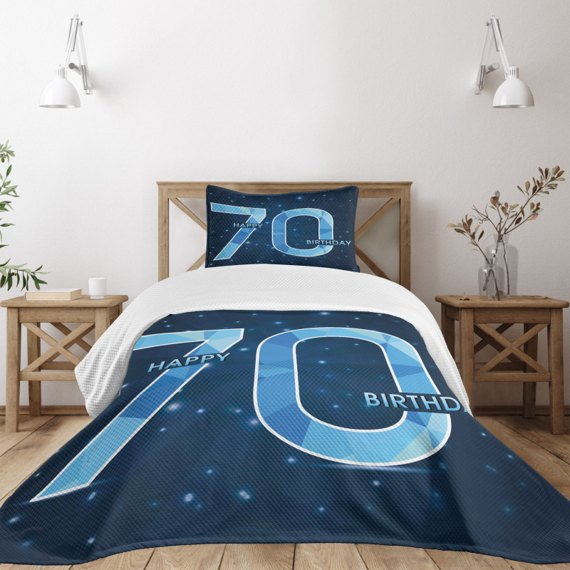 Stars Space Party Bedspread Set