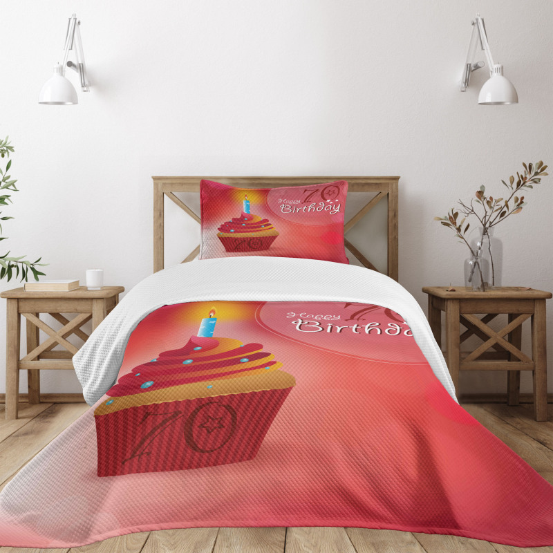 Cupcake Abstract Bedspread Set