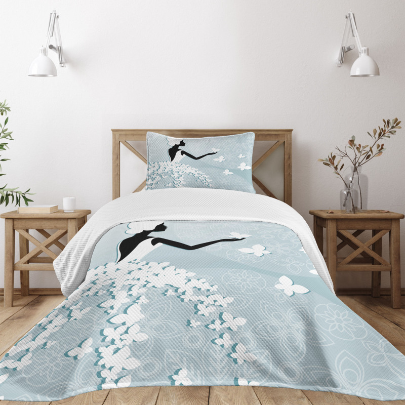 Butterfly Dress Bedspread Set