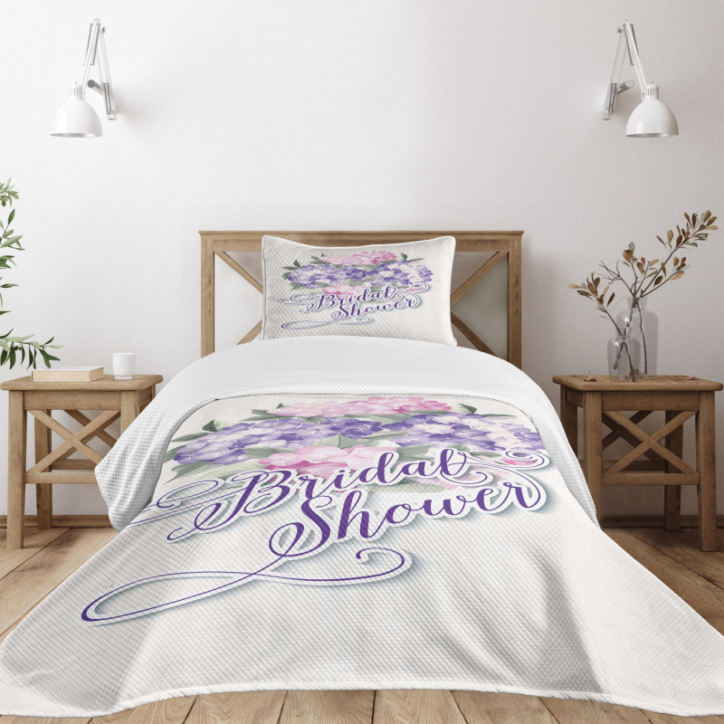 Shabby Hydrangeas Bedspread Set