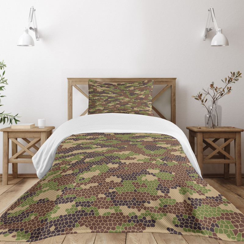Summer Mosaic Pattern Bedspread Set