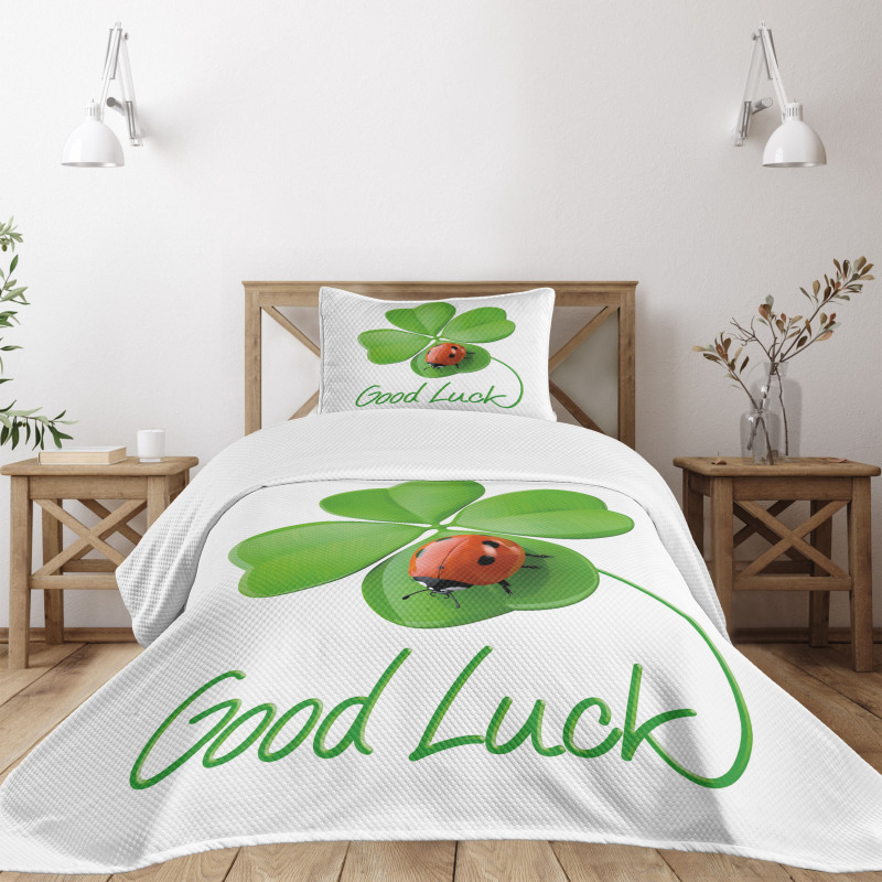Clover Ladybug Bedspread Set