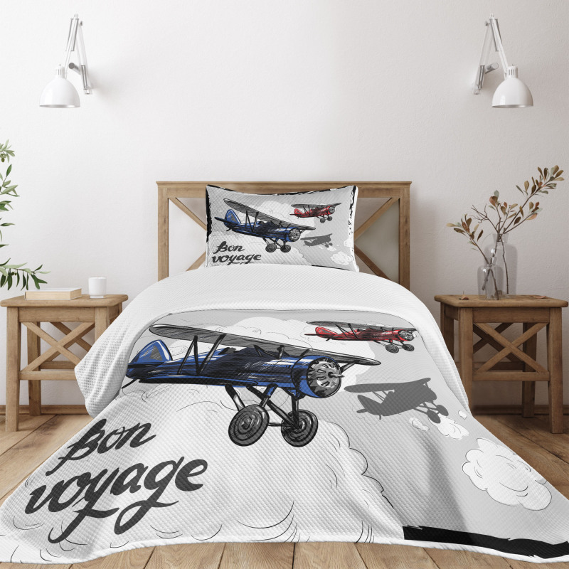 Retro Bon Voyage Bedspread Set