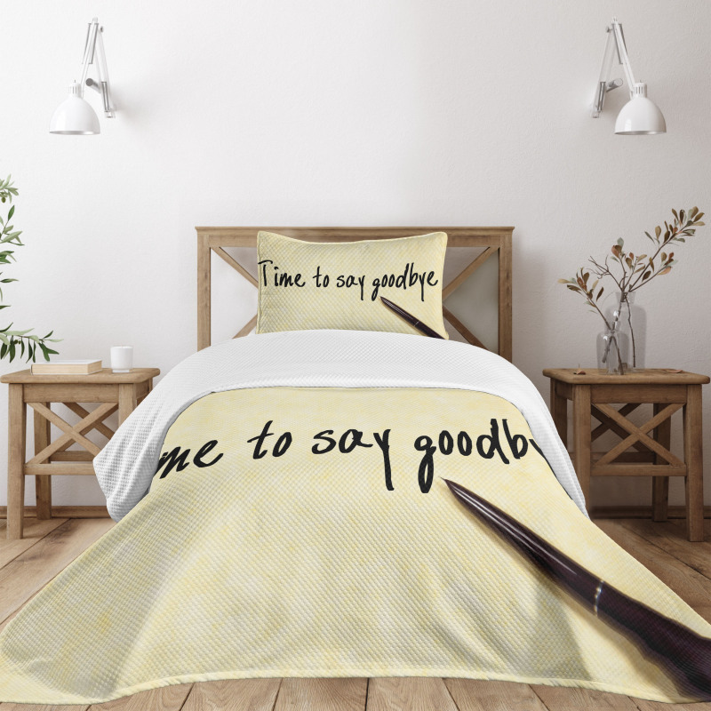 Time to Goodbye Bedspread Set