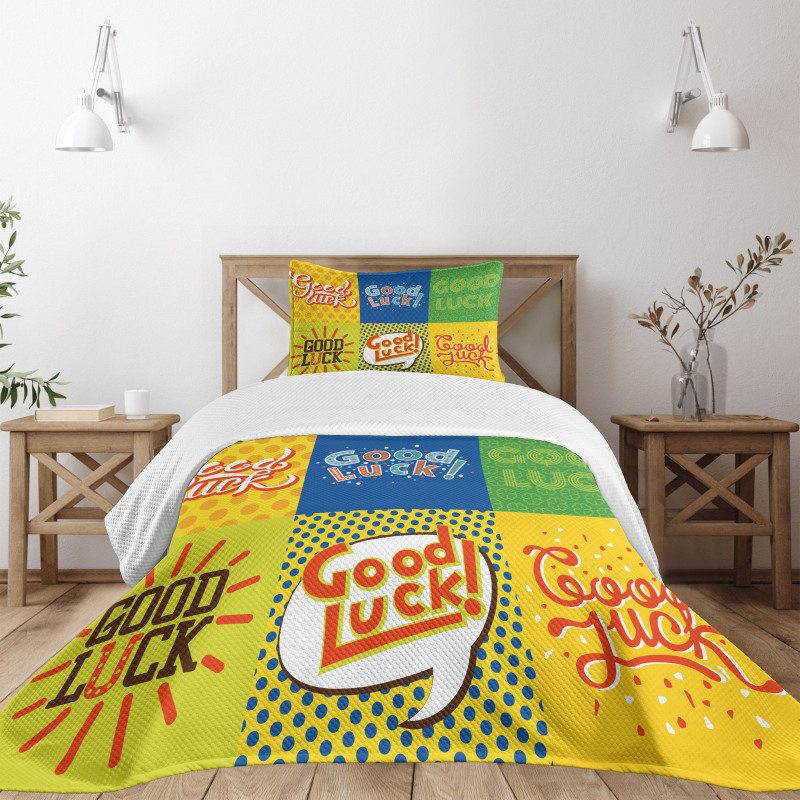 Lucky Pop Art Bedspread Set