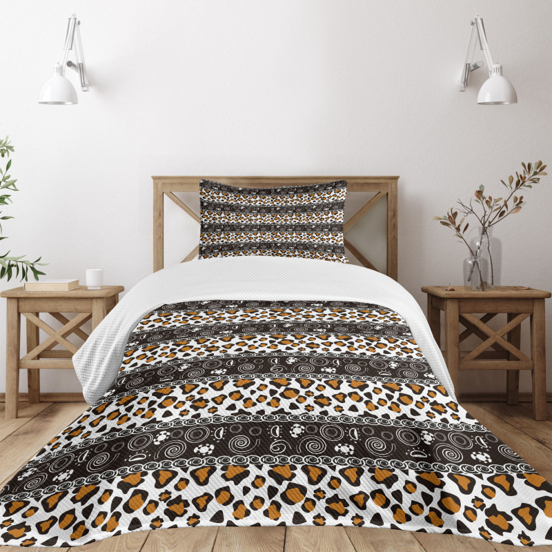 Cheetah Pattern Bedspread Set