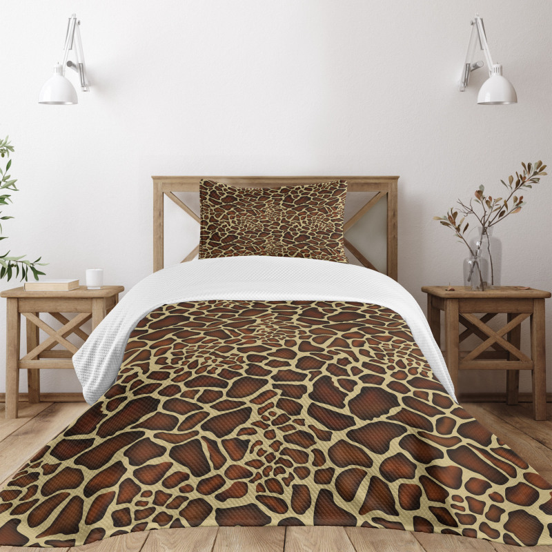 Giraffe Skin Pattern Bedspread Set