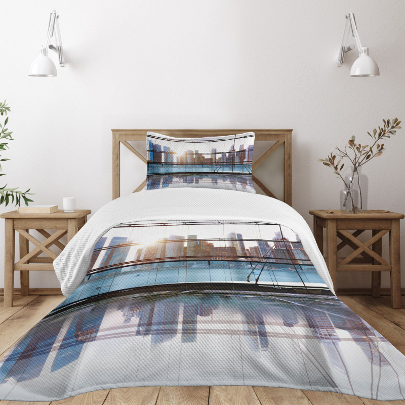 Futuristic Metropolitan Bedspread Set