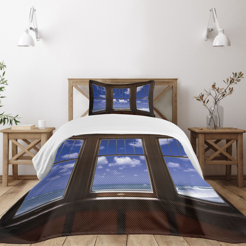 Ocean Sea Clouds View Bedspread Set