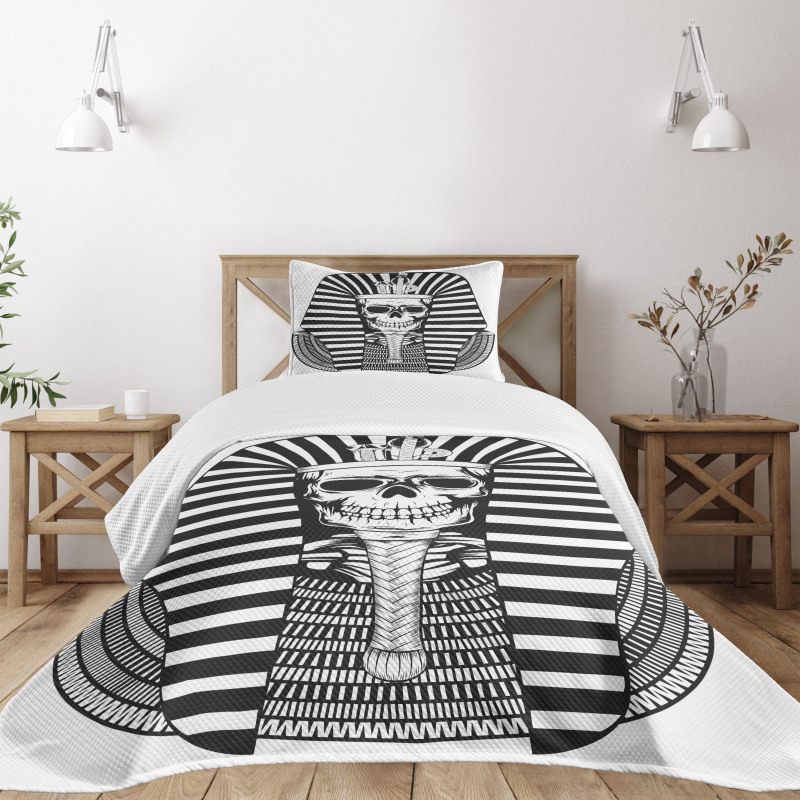 Egypt Pharaoh Ruler Mummy Bedspread Set