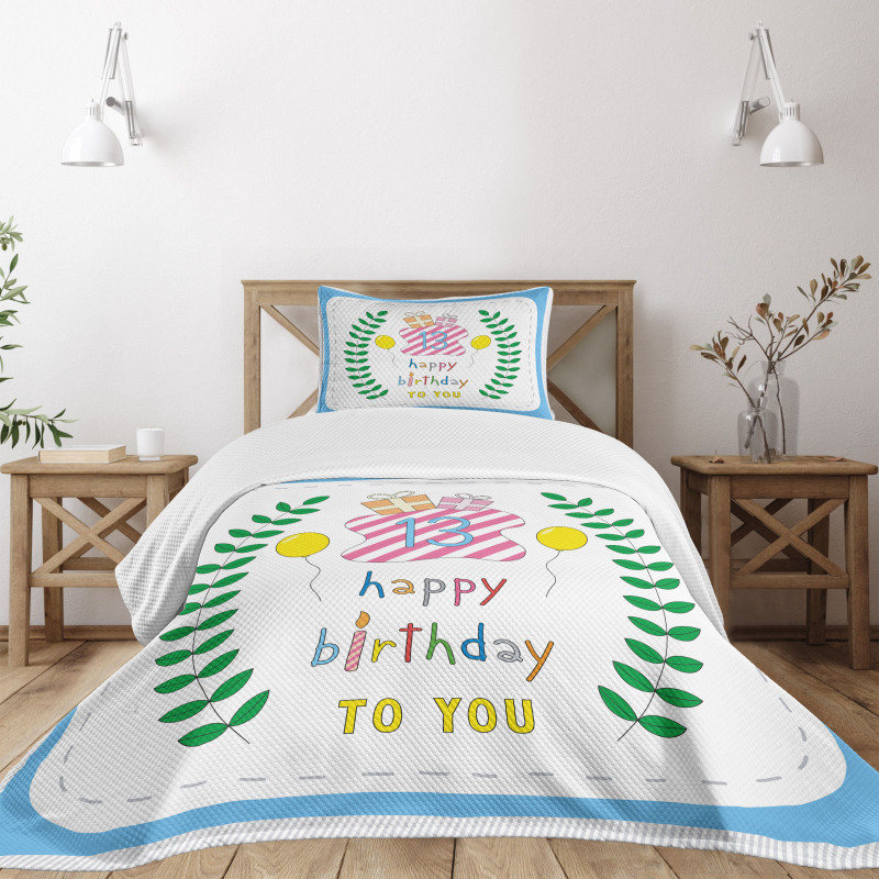 13th Birthday Gifts Bedspread Set