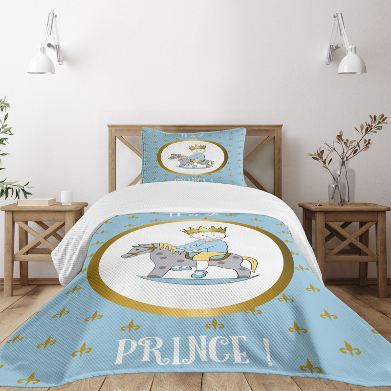 It's a Prince Newborn Bedspread Set