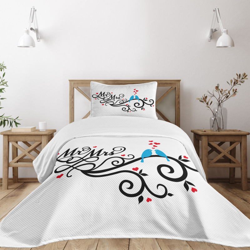 Mr. Mrs. Birds Branch Bedspread Set