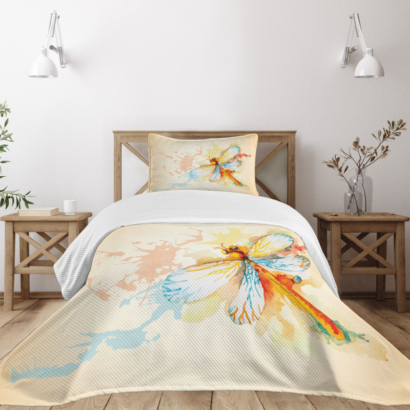 Dragonfly Moth Bug Bedspread Set