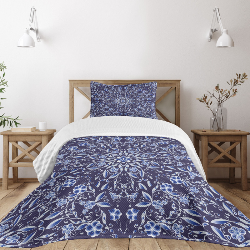 Chinese Style Floral Bedspread Set