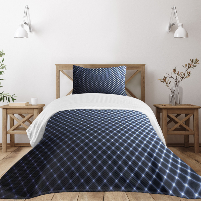 Checkered Halftone Bedspread Set