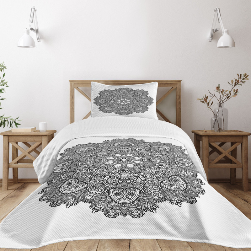 Detailed Mosaic Theme Bedspread Set