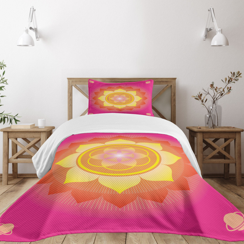 Lotus Planet Astral Cosmic Bedspread Set