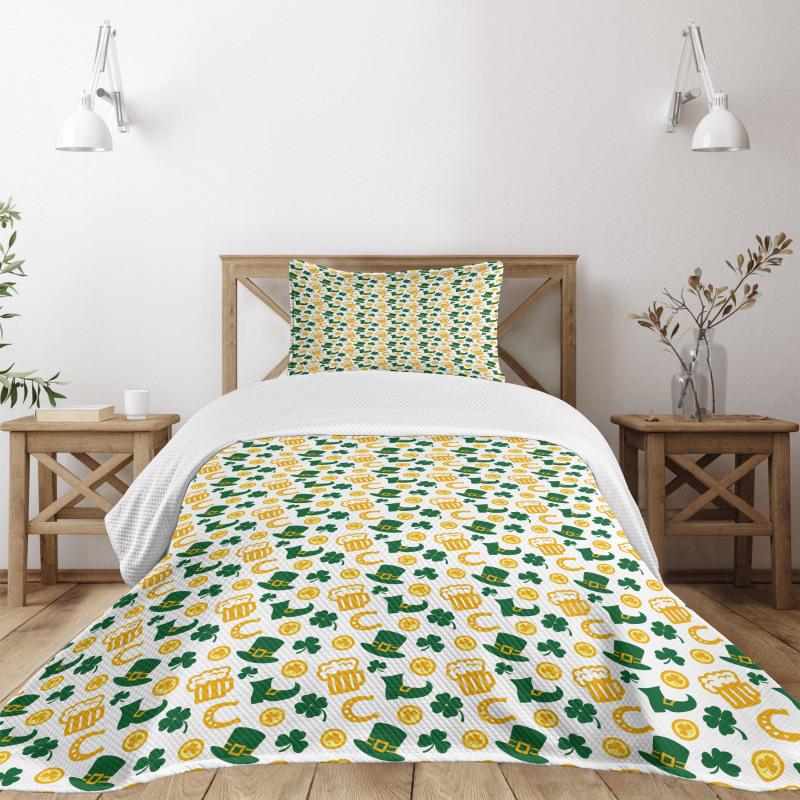 Happy St. Patrick's Day Bedspread Set