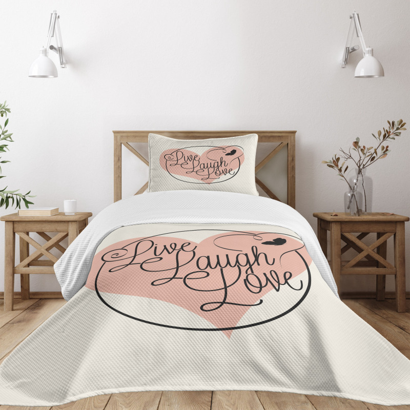 Heart Butterfly Bedspread Set