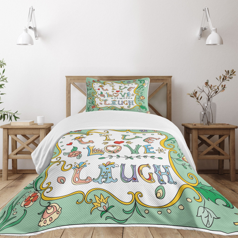 Ornate Petals Bedspread Set