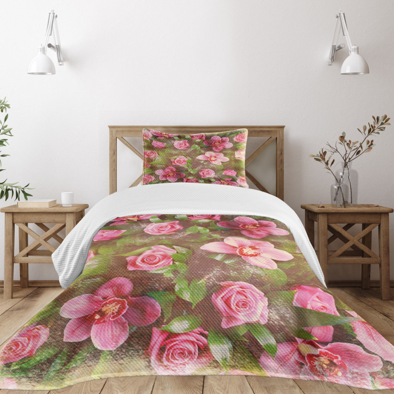 Retro Flora Romance Bedspread Set