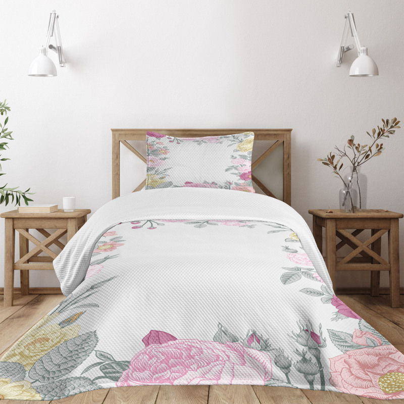 Wild Garden Vintage Bedspread Set