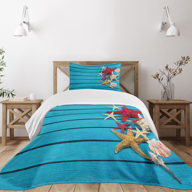 Different Shells Bedspread Set