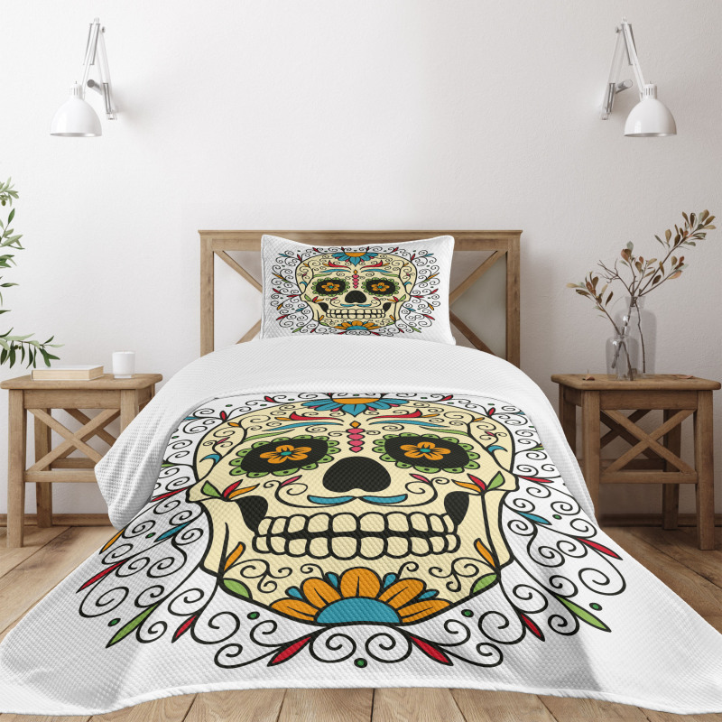 Calavera Featured Bedspread Set